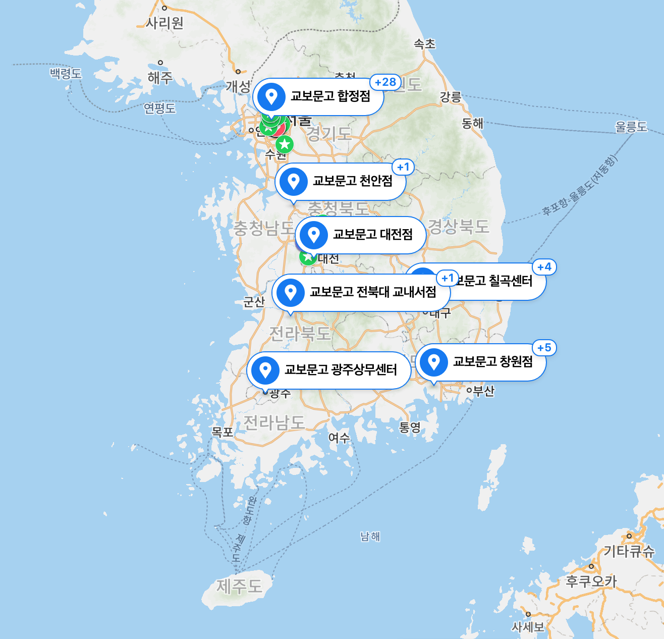 체인서점지도 만들어볼까? 그 결과는 놀라웠다.