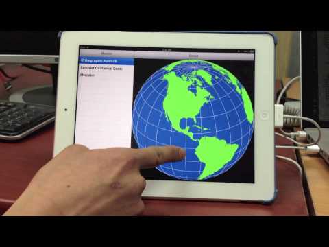 지도 투영법(Map projection) 앱 for ipad