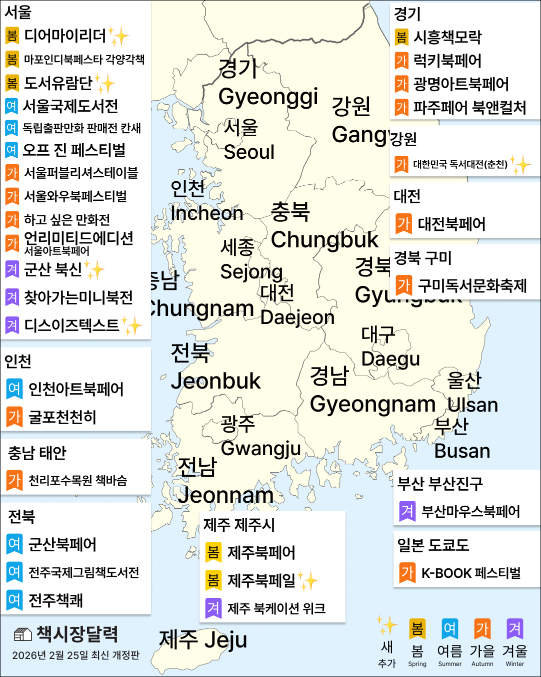 책시장 지도 2026년 상반기 개정판🗺️